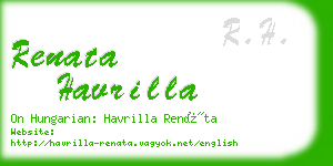 renata havrilla business card
